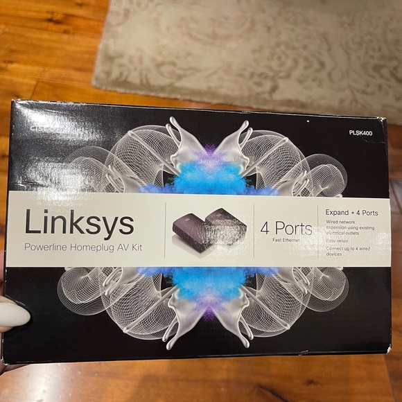 Linksys Powerline Homeplug AV 4 Ports Fast Ethernet Kit - Picture 2 of 4